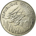 Moneda, Chad, 100 Francs, 1985, Paris, MBC, Níquel, KM:3