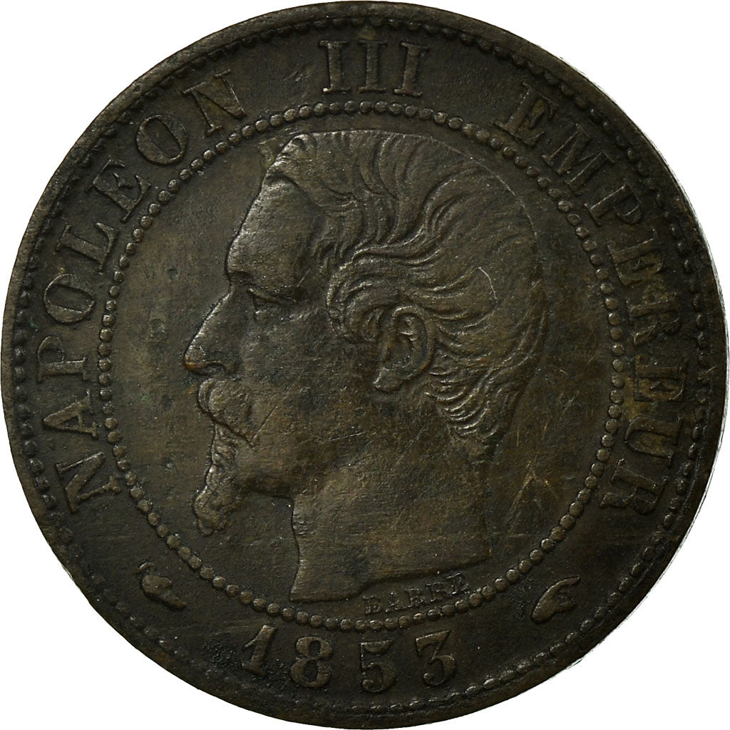 Coin, France, Napoleon III, Napoléon III, Centime, 1853, Paris, VF(30-35)