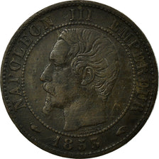 Coin, France, Napoleon III, Napoléon III, Centime, 1853, Paris, VF(30-35)