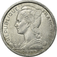 Coin, French Somaliland, Franc, 1959, Paris, EF(40-45), Aluminum, KM:8