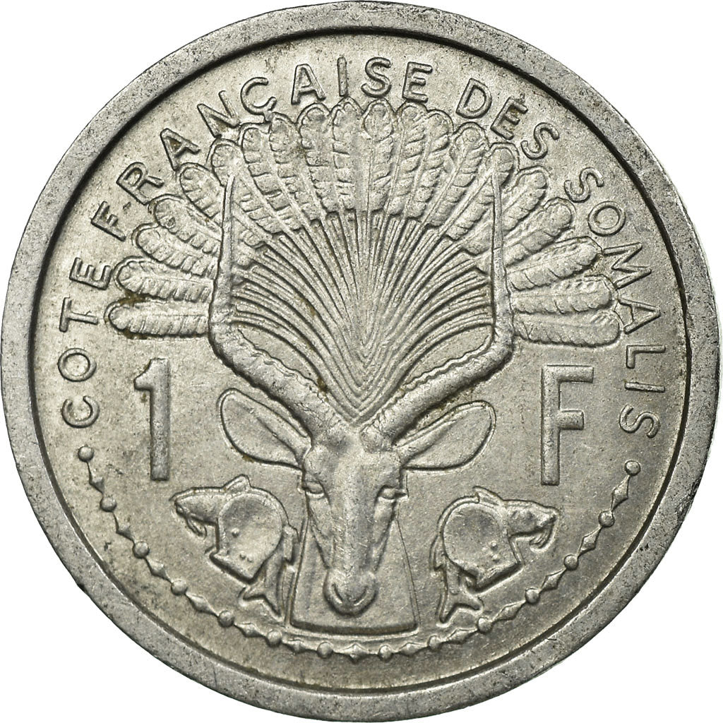 Coin, French Somaliland, Franc, 1959, Paris, EF(40-45), Aluminum, KM:8