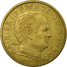 Coin, Monaco, Rainier III, 50 Centimes, 1962, EF(40-45), Aluminum-Bronze