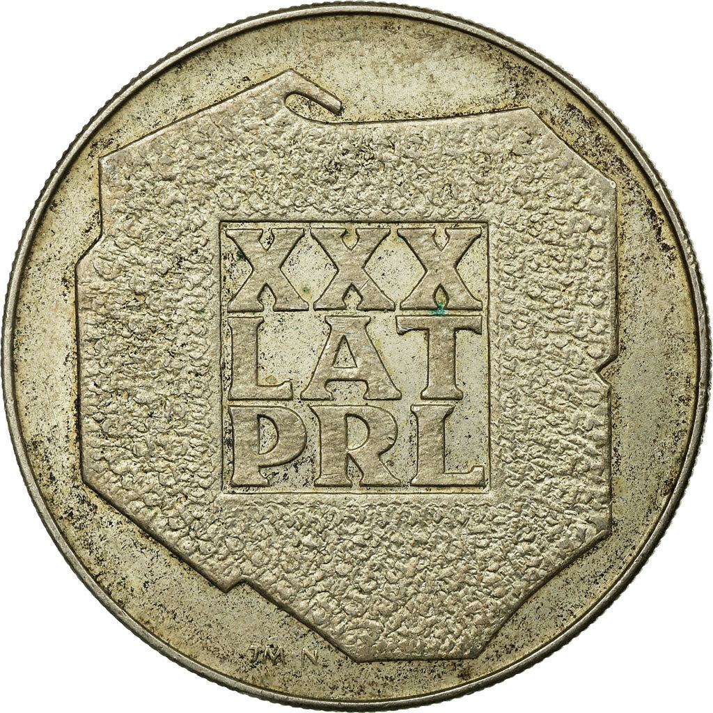 Moeda, Polónia, 200 Zlotych, 1974, Warsaw, VF(30-35), Prata, KM:72