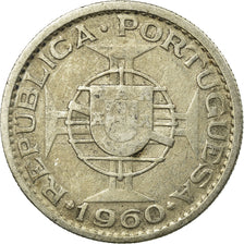 Münze, Mosambik, 10 Escudos, 1960, S+, Silber, KM:79