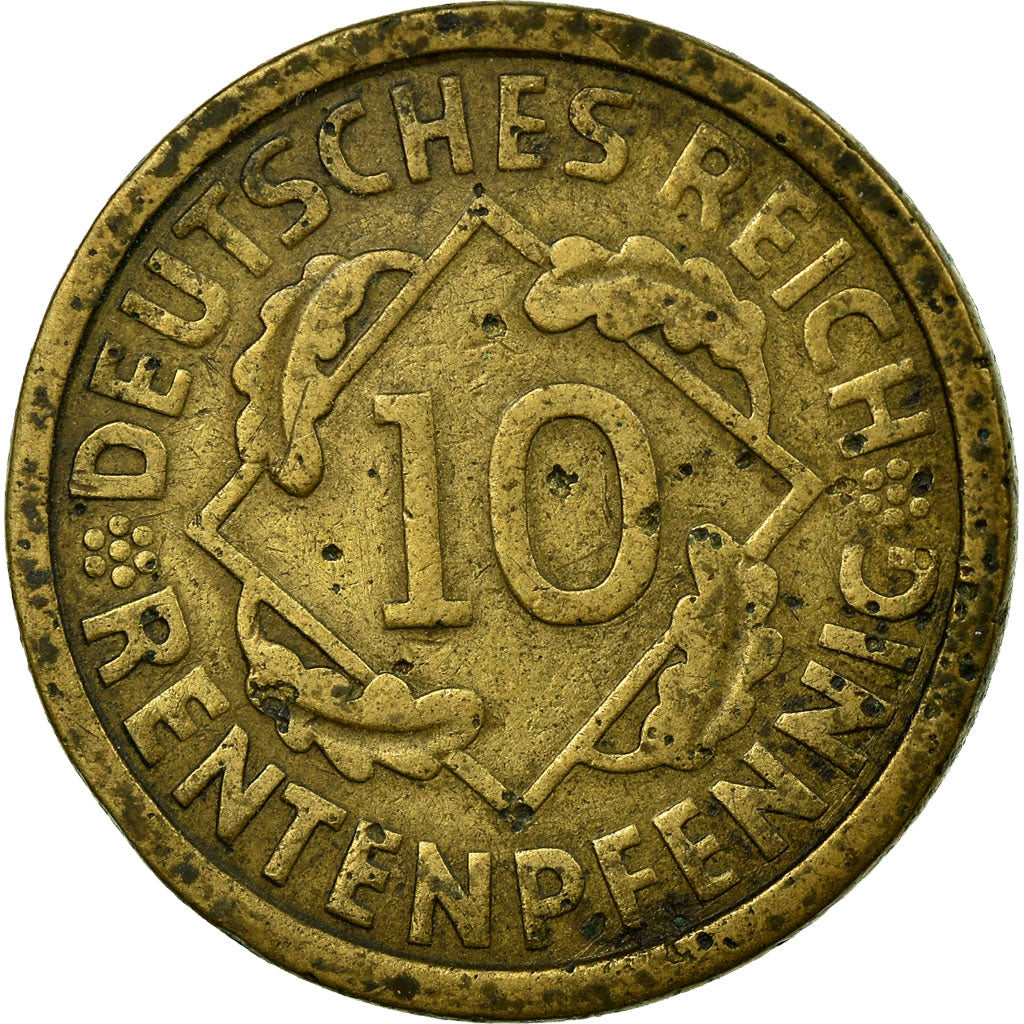 Monnaie, République fédérale allemande, 10 Pfennig, 1994, Berlin, TB+, Brass