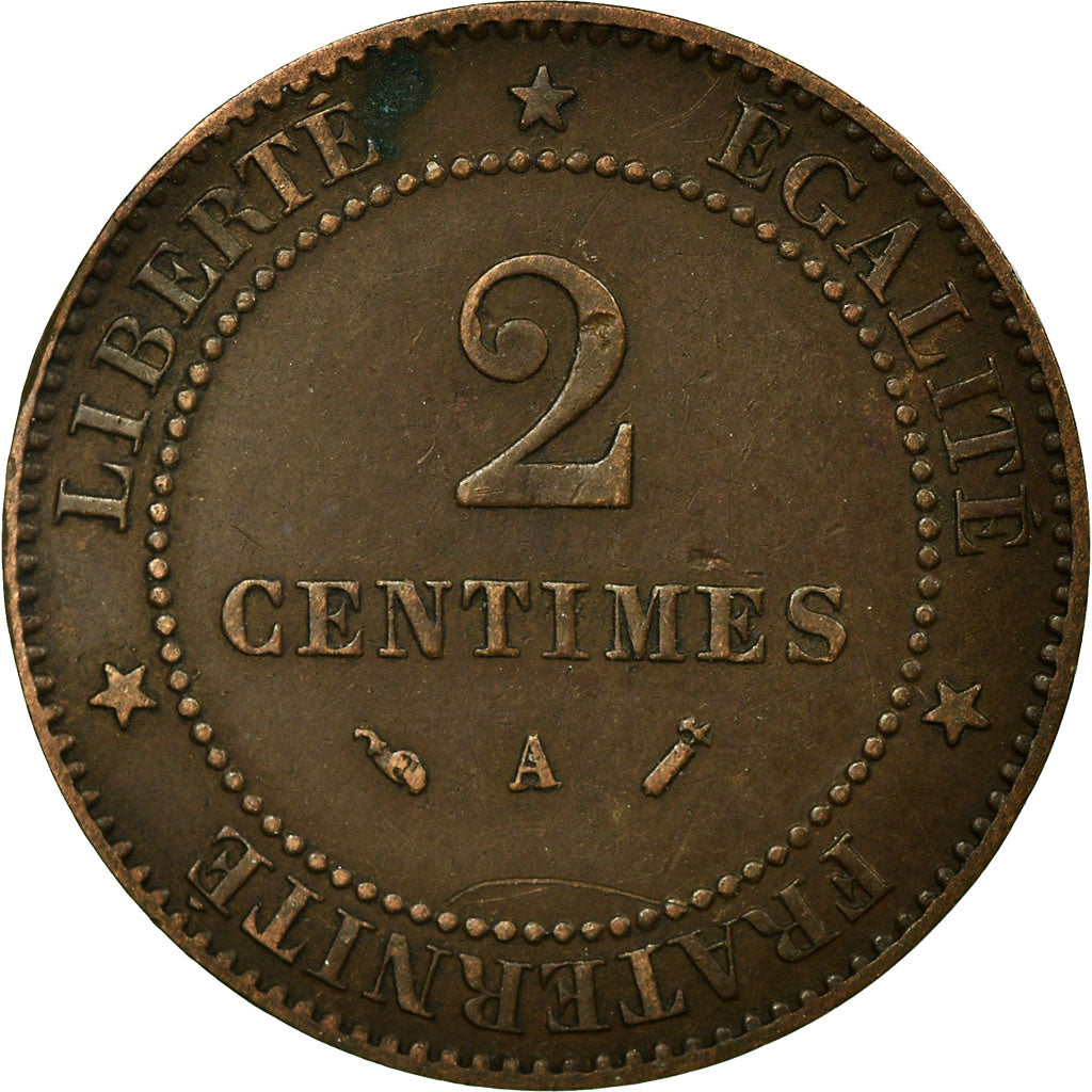 Coin, France, Cérès, 2 Centimes, 1892, Paris, EF(40-45), Bronze, KM:827.1