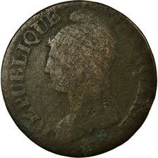 Coin, France, Dupré, 5 Centimes, 1799, Paris, VF(20-25), Bronze, KM:640.1