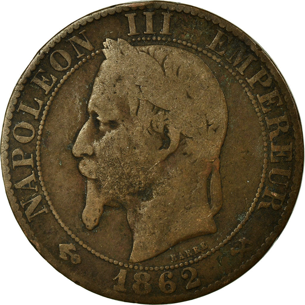 Moneta, Francja, Napoleon III, Napoléon III, 5 Centimes, 1862, Bordeaux