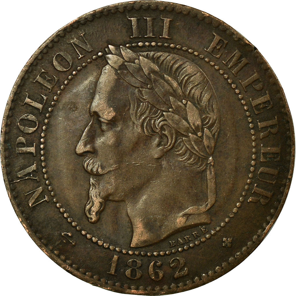 Monnaie, France, Napoleon III, Napoléon III, 2 Centimes, 1862, Strasbourg, TTB