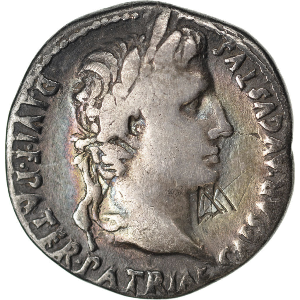 Augustus, Denarius, EF(40-45), Silver, Cohen #43, 3.50