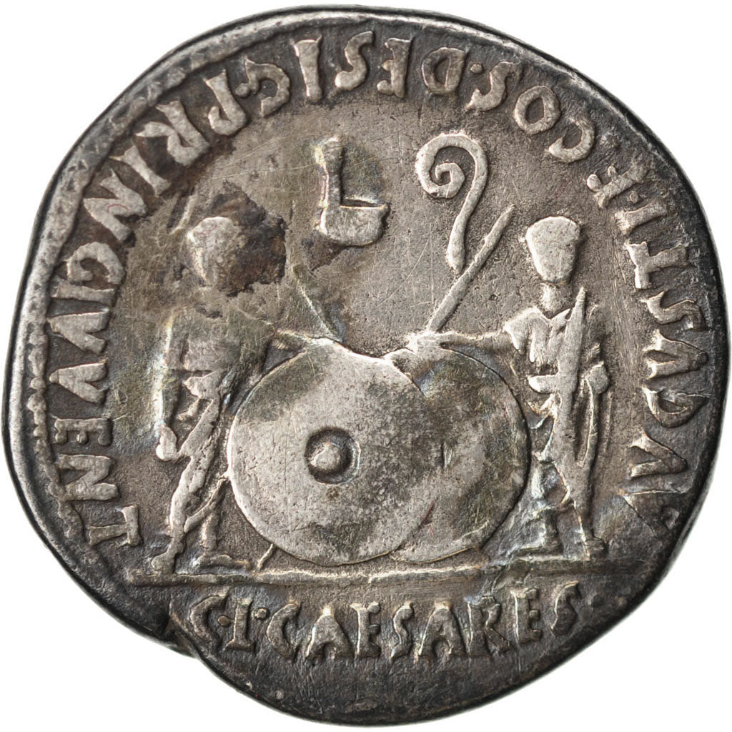 Augustus, Denarius, EF(40-45), Silver, Cohen #43, 3.50