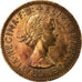 Moneta, Gran Bretagna, Elizabeth II, 1/2 Penny, 1957, MB+, Bronzo, KM:896