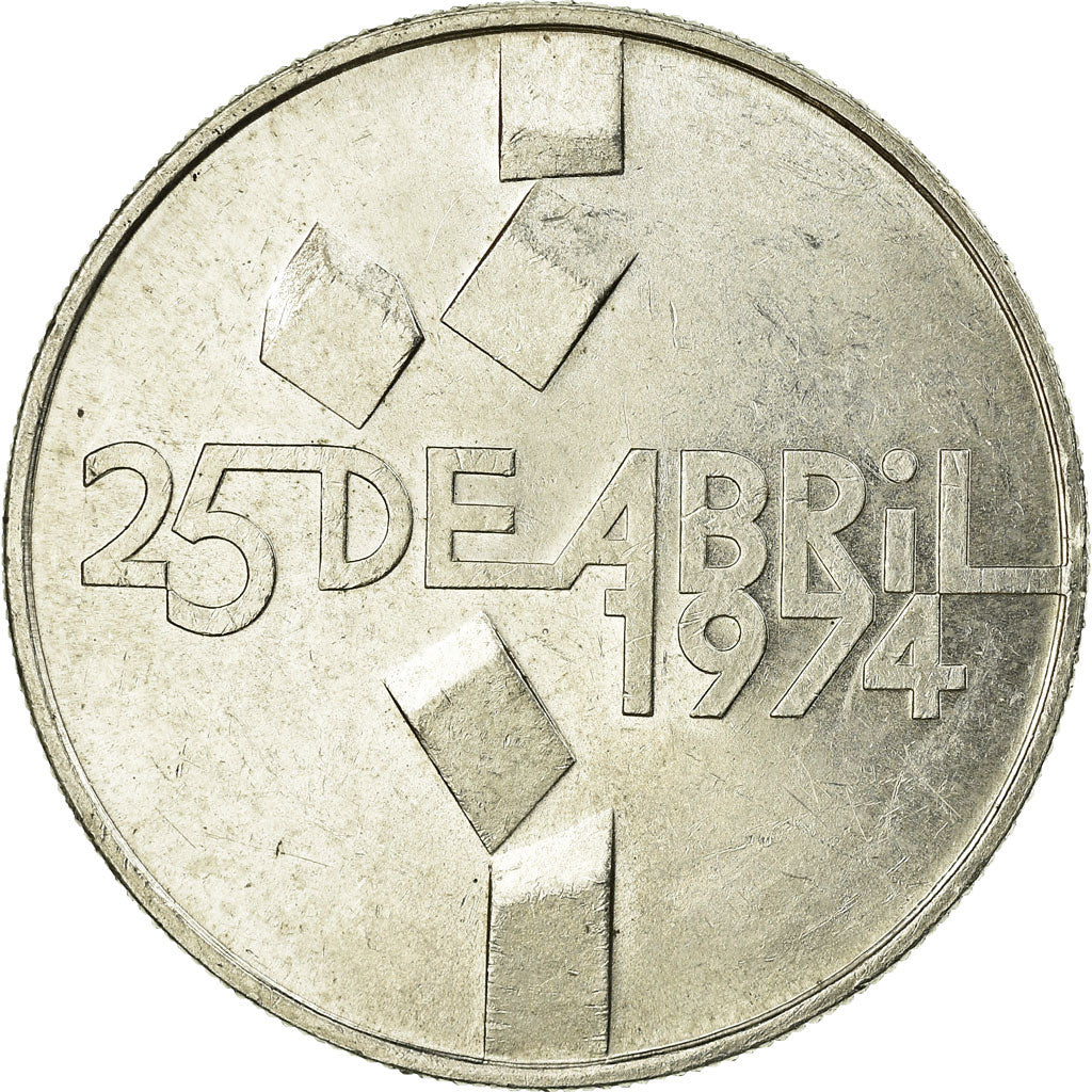 Coin, Portugal, 100 Escudos, 1976, Lisbon, EF(40-45), Silver, KM:603