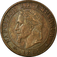 Monnaie, France, Napoleon III, Napoléon III, Centime, 1861, Paris, TTB, Bronze