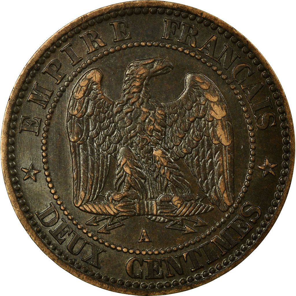 Coin, France, Napoleon III, Napoléon III, 2 Centimes, 1857, Paris, VF(30-35)