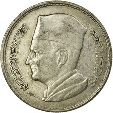 Moneta, Maroko, Mohammed V, Dirham, 1960, Paris, VF(30-35), Srebro, KM:55