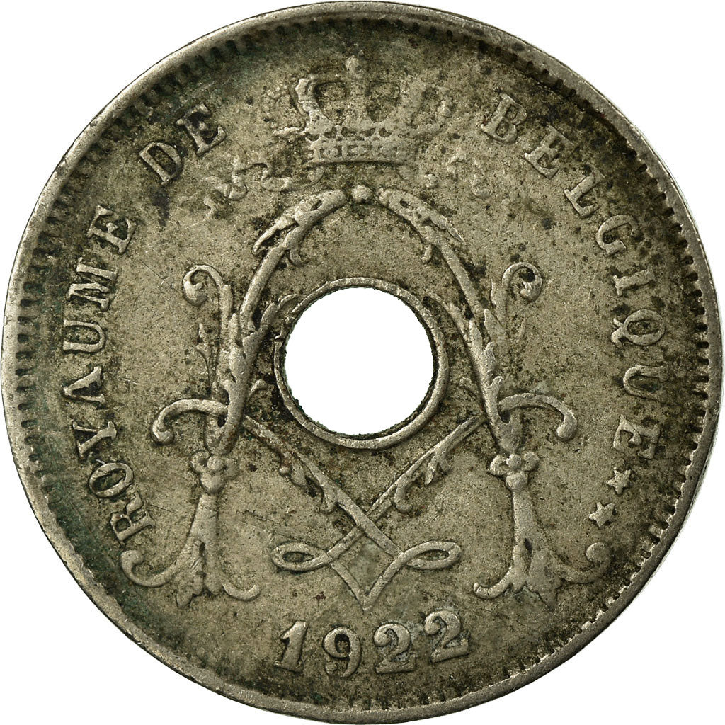 Monnaie, Belgique, 5 Centimes, 1922, Paris, TB, Copper-nickel, KM:66