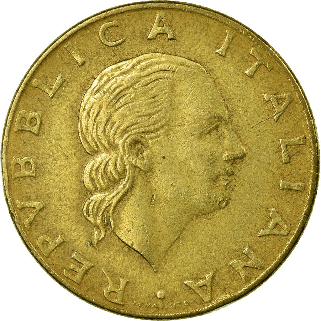 Moneta, Włochy, 200 Lire, 1980, Rome, VF(30-35), Aluminium-Brąz, KM:105