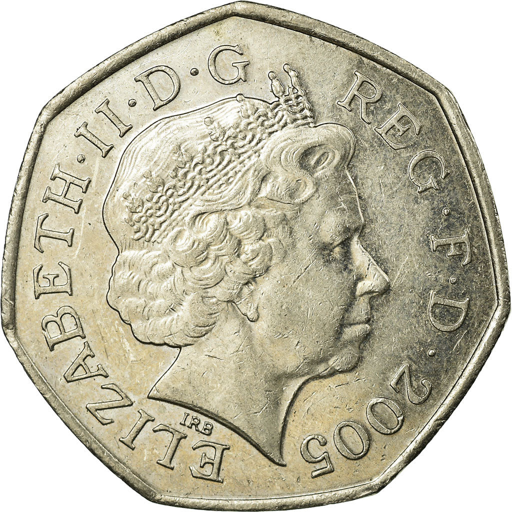 Münze, Großbritannien, Elizabeth II, 50 Pence, 2005, SS, Copper-nickel, KM:991