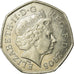 Moneta, Wielka Brytania, Elizabeth II, 50 Pence, 2005, EF(40-45), Miedź-Nikiel