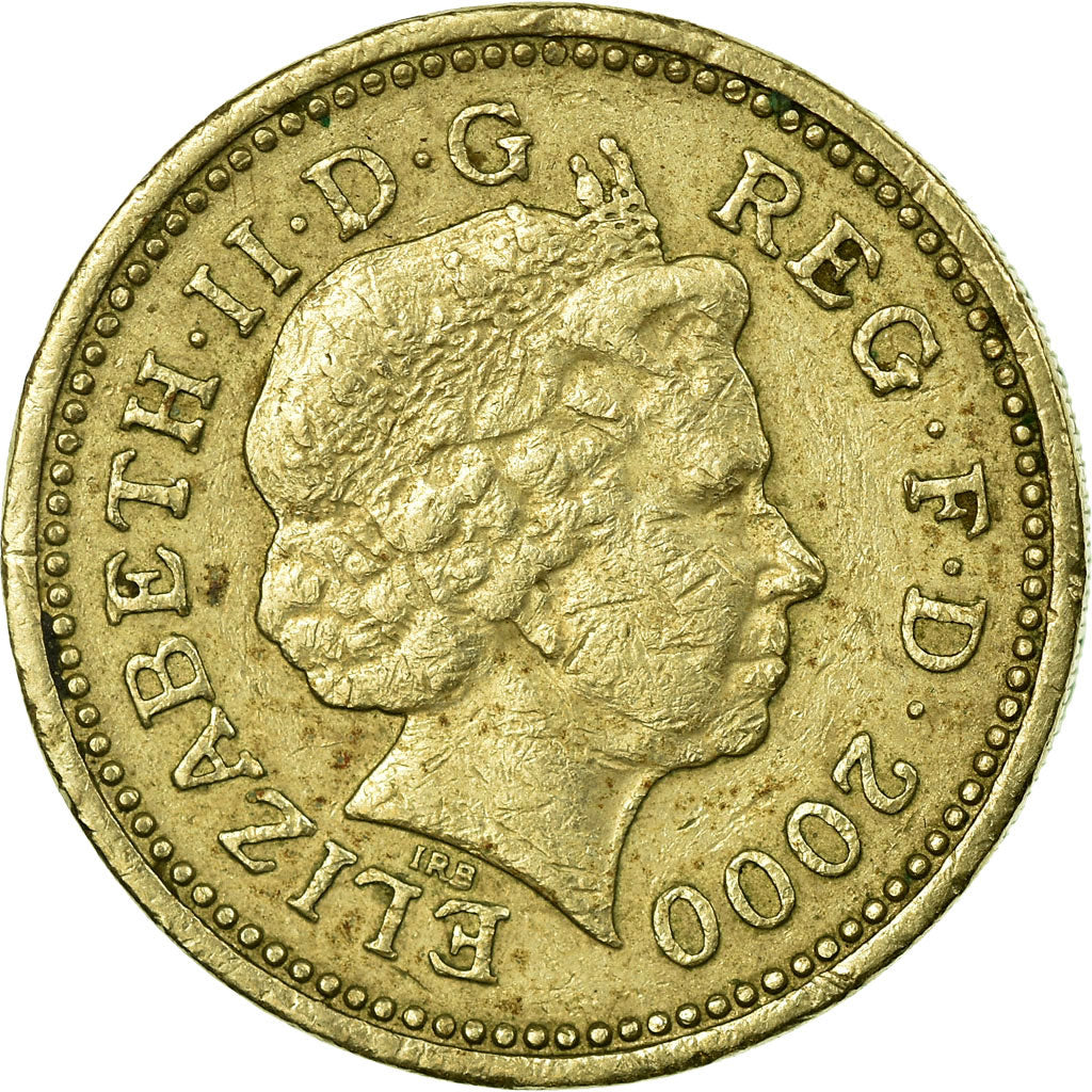 Coin, Great Britain, Elizabeth II, Pound, 2000, British Royal Mint, EF(40-45)