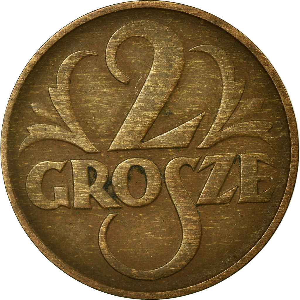 Coin, Poland, 2 Grosze, 1935, Warsaw, VF(30-35), Bronze, KM:9a