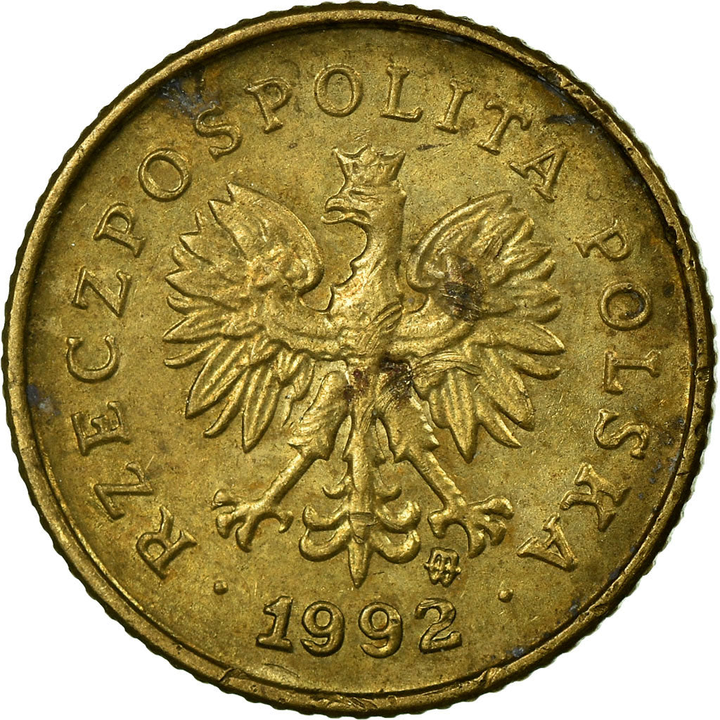 Moeda, Polónia, Grosz, 1992, Warsaw, VF(30-35), Latão, KM:276