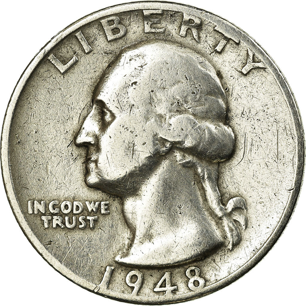 Coin, United States, Washington Quarter, Quarter, 1948, U.S. Mint, San