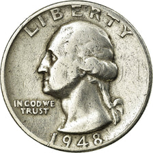 Coin, United States, Washington Quarter, Quarter, 1948, U.S. Mint, San