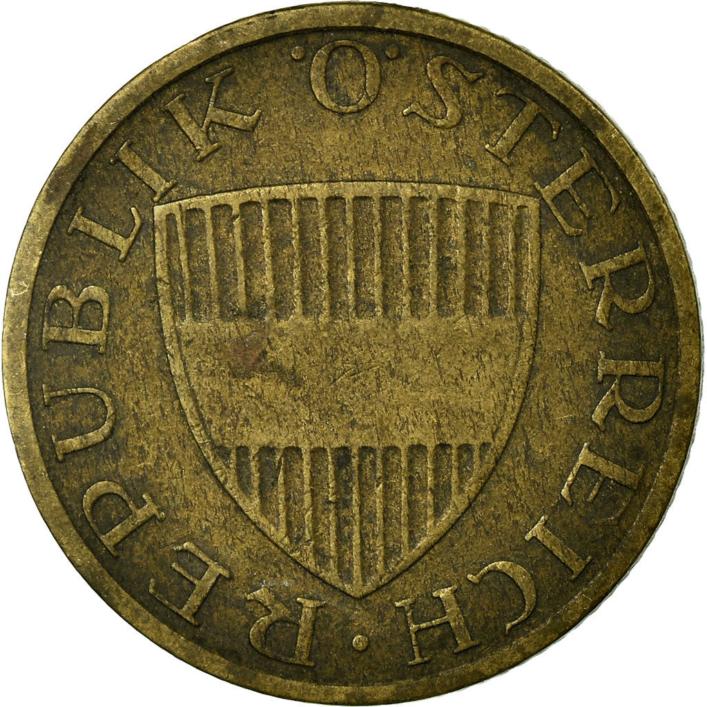Coin, Austria, 50 Groschen, 1960, VF(30-35), Aluminum-Bronze, KM:2885