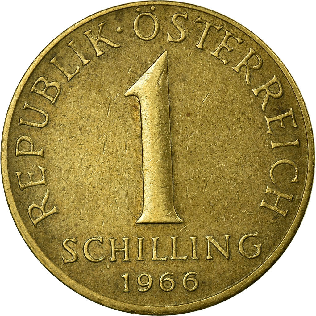 Coin, Austria, Schilling, 1966, VF(30-35), Aluminum-Bronze, KM:2886
