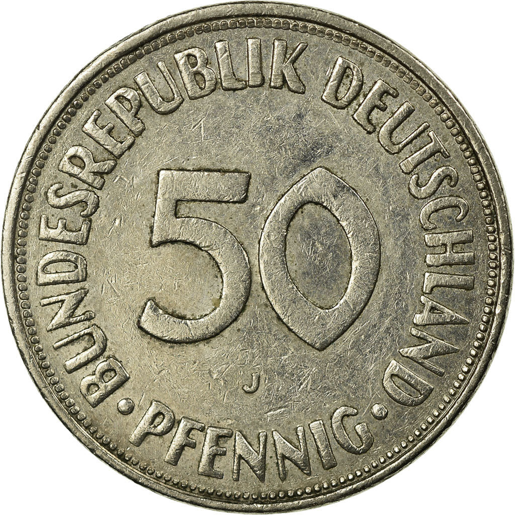 Münze, Bundesrepublik Deutschland, 50 Pfennig, 1973, Hambourg, SS