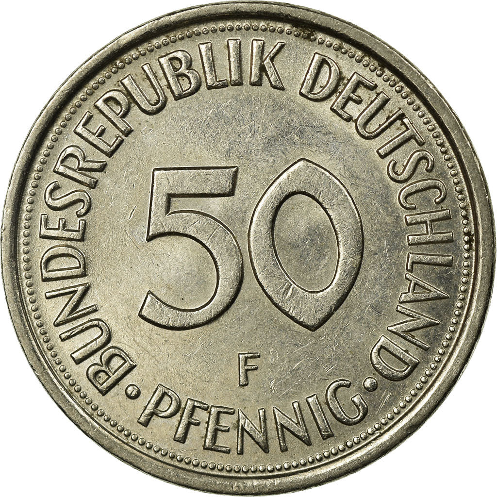 Moneta, Niemcy - RFN, 50 Pfennig, 1978, Stuttgart, EF(40-45), Miedź-Nikiel