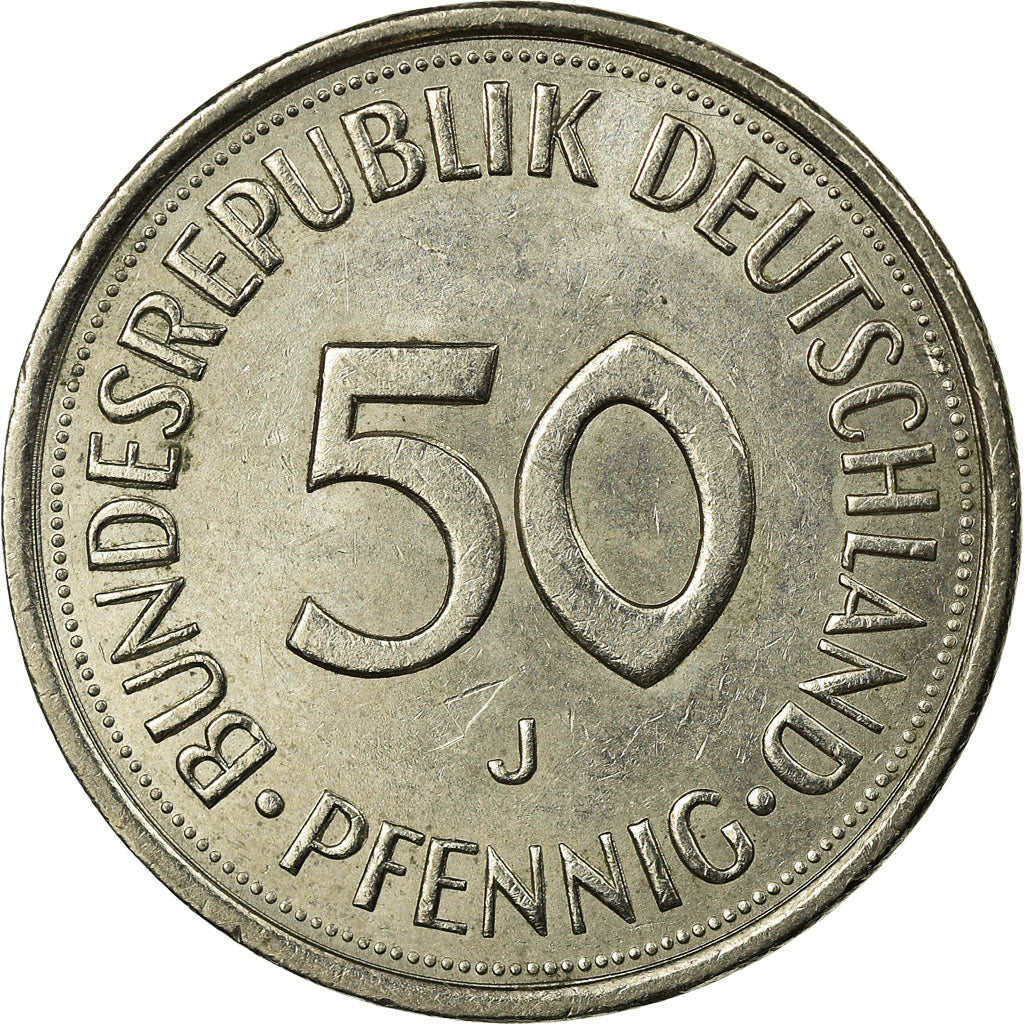 Monnaie, République fédérale allemande, 50 Pfennig, 1979, Stuttgart, TTB