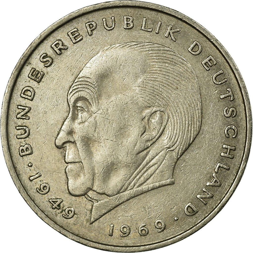 Munten, Federale Duitse Republiek, 2 Mark, 1976, Karlsruhe, FR+, Copper-Nickel