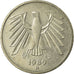 Coin, GERMANY - FEDERAL REPUBLIC, 5 Mark, 1989, Munich, EF(40-45), Copper-Nickel