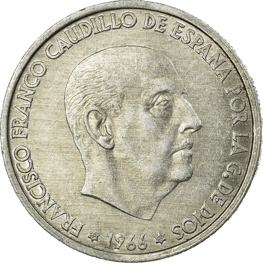 Moneda, España, Francisco Franco, caudillo, 50 Centimos, 1969, MBC, Aluminio