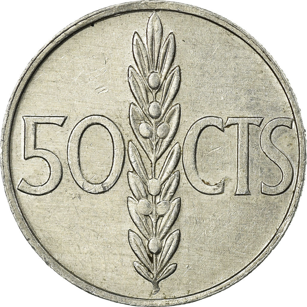Moneda, España, Francisco Franco, caudillo, 50 Centimos, 1969, MBC, Aluminio