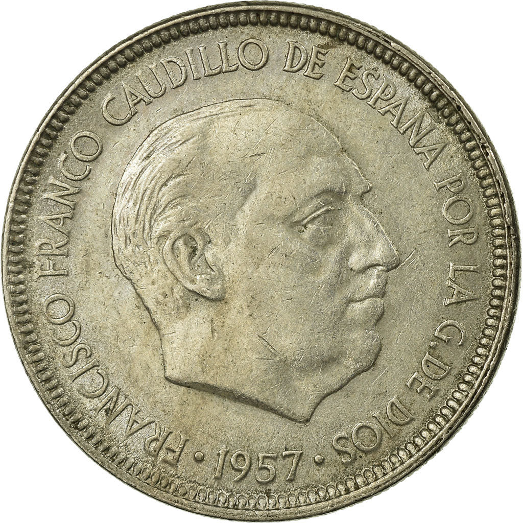 Coin, Spain, Caudillo and regent, 5 Pesetas, 1962, VF(30-35), Copper-nickel