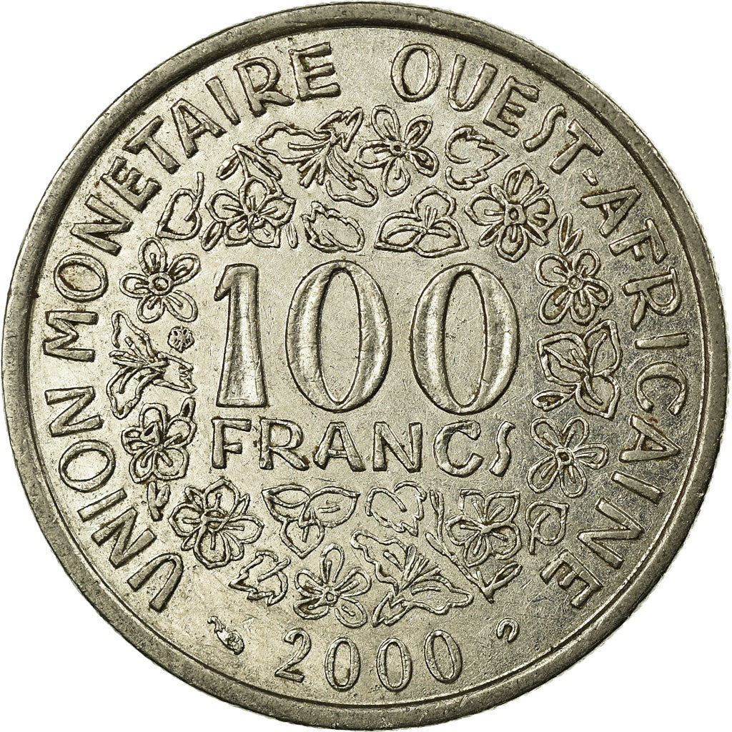 Coin, West African States, 100 Francs, 2000, Paris, EF(40-45), Nickel, KM:4