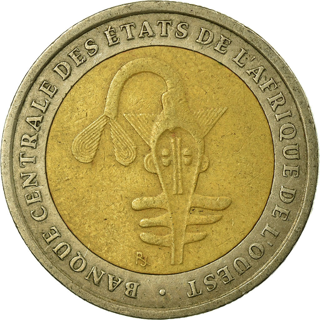 Coin, West African States, 200 Francs, 2004, Paris, VF(30-35), Bi-Metallic