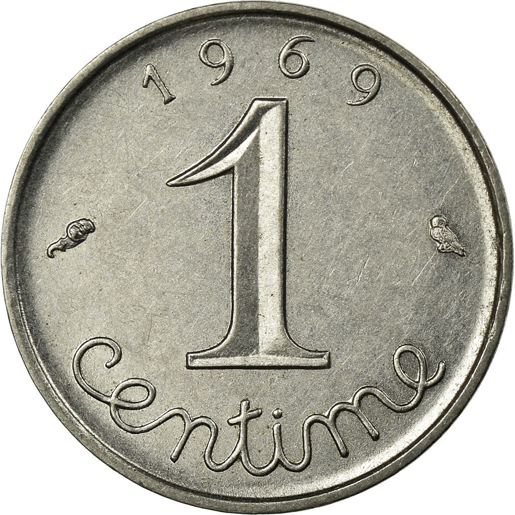 Moneta, Francia, Épi, Centime, 1969, Paris, BB, Acciaio inossidabile, KM:928