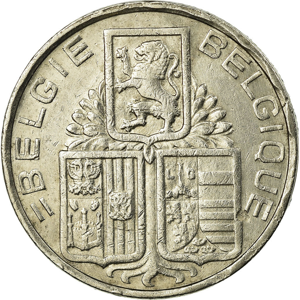 Coin, Belgium, 5 Francs, 5 Frank, 1938, EF(40-45), Nickel, KM:117.1