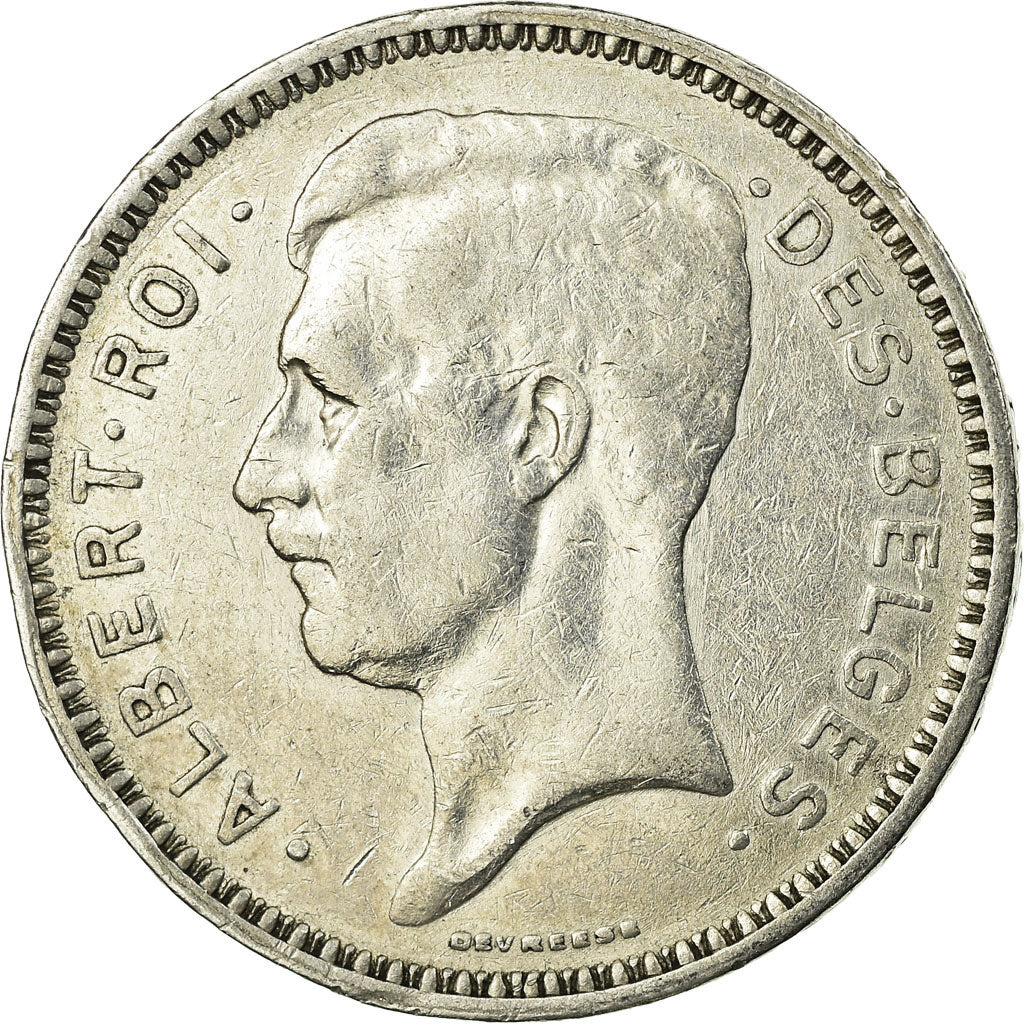 Coin, Belgium, 20 Francs, 20 Frank, 1934, EF(40-45), Silver, KM:103.1