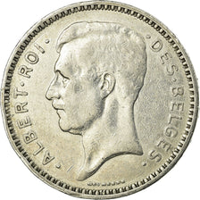 Moneta, Belgia, 20 Francs, 20 Frank, 1934, EF(40-45), Srebro, KM:103.1