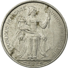 Coin, FRENCH OCEANIA, 5 Francs, 1952, Paris, VF(30-35), Aluminum, KM:4