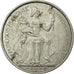 Coin, FRENCH OCEANIA, 5 Francs, 1952, Paris, VF(30-35), Aluminum, KM:4