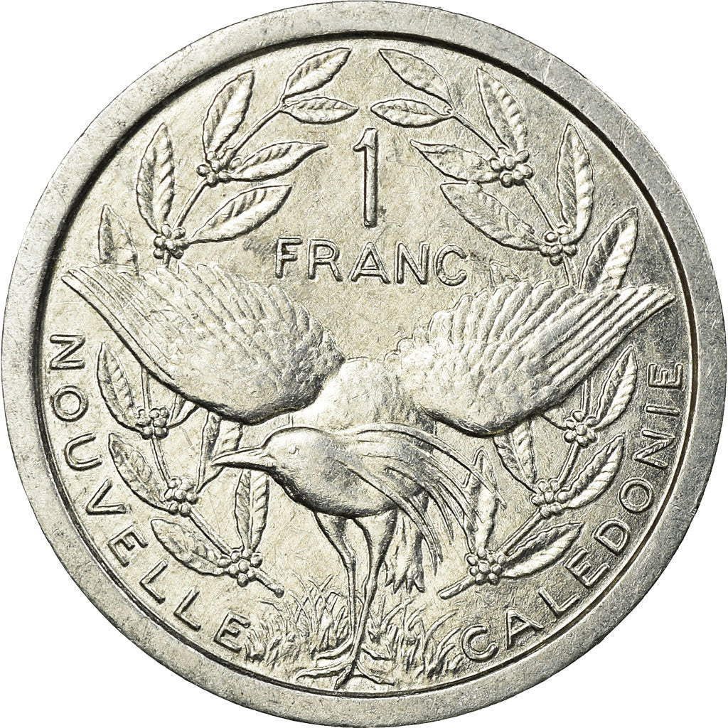 Coin, New Caledonia, Franc, 1988, Paris, VF(30-35), Aluminum, KM:10