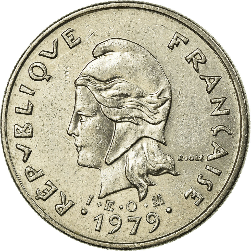 Coin, New Hebrides, 10 Francs, 1979, Paris, EF(40-45), Nickel, KM:2.2