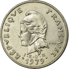 Coin, New Hebrides, 10 Francs, 1979, Paris, EF(40-45), Nickel, KM:2.2